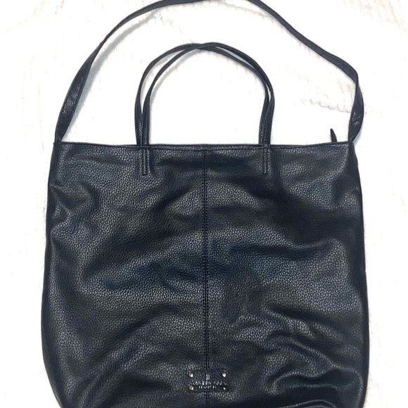london fog Handbags - London fog Black Leather Tote Bag